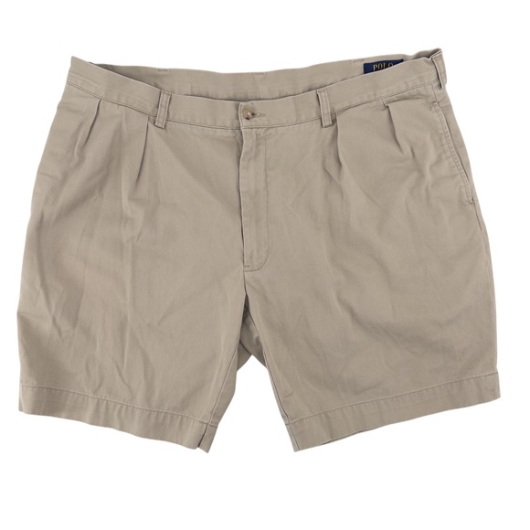 Polo Ralph Lauren Other - Polo Ralph Lauren Mens 40 Classic Fit Pleated 9" Beige Chino Shorts Preppy Khaki